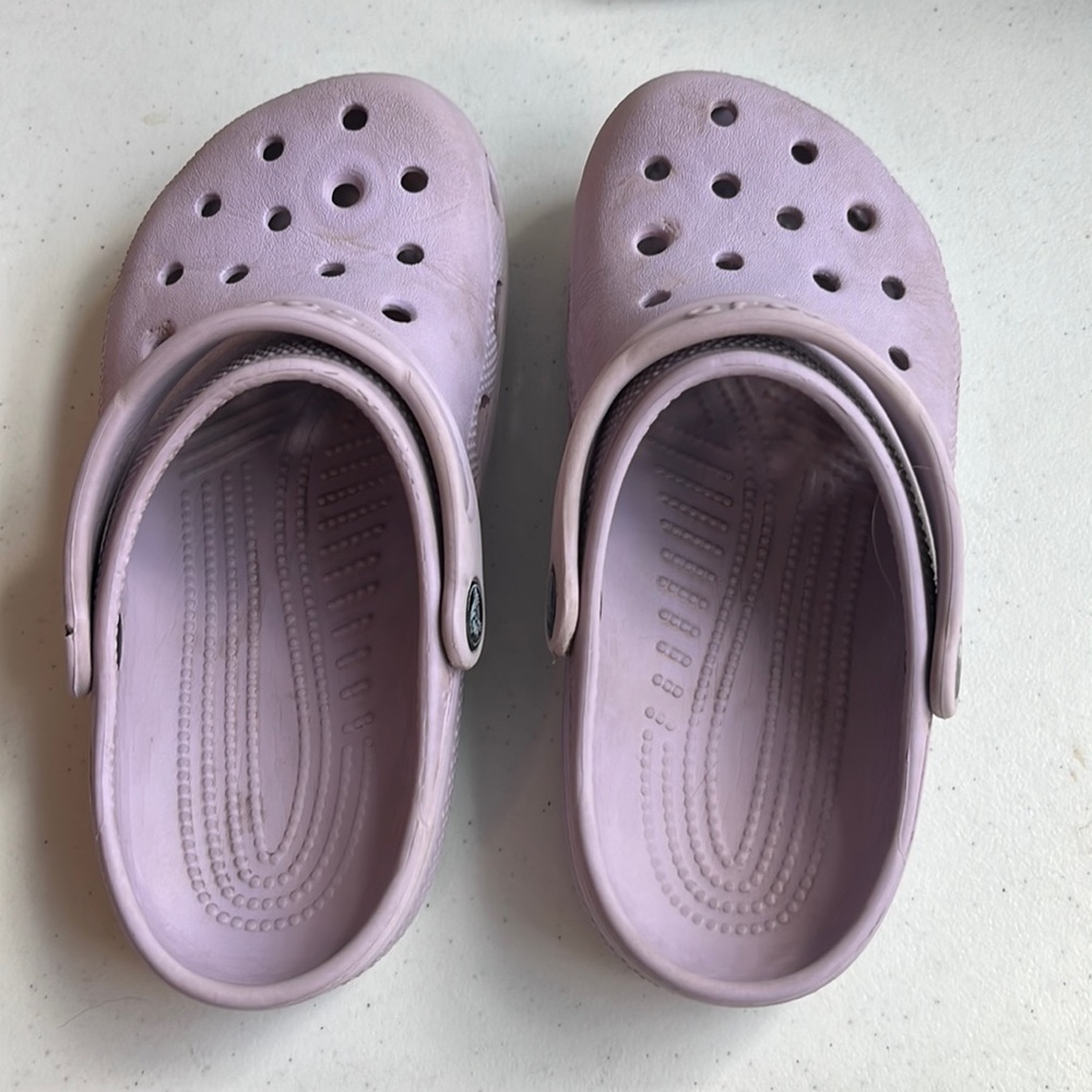 Purple kids crocs